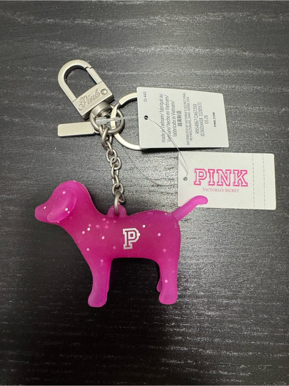 Victoria's Secret PINK Micro Dog Keychain
Charm